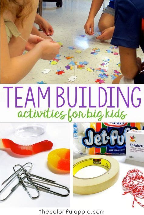 Team-Building Activities for Back to School - The Colorful Apple | School team building ...