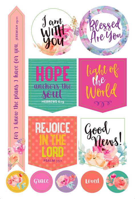 Planner Stickers Faith - Tiny Journals