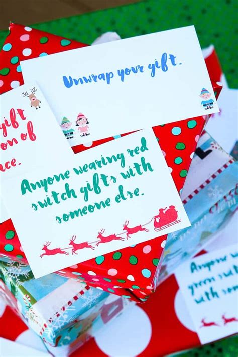 Free Printable Exchange Cards for The Best Holiday Gift Exchange