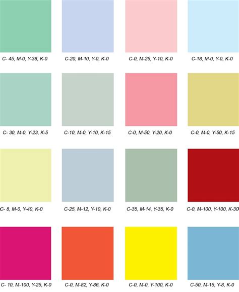 50's colour palette | Vintage colour palette, Colour, 1950s color palette