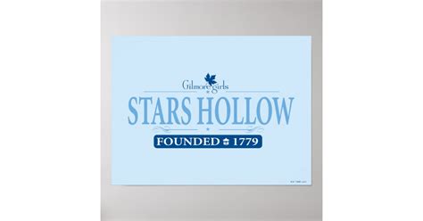 Gilmore Girls | Stars Hollow Logo Poster | Zazzle