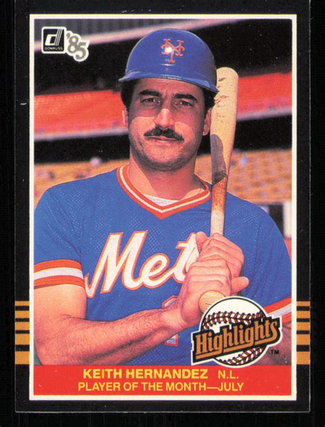 1985 Donruss Highlights #27 Keith Hernandez Baseball Card - - Excellent ...