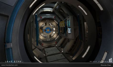 ArtStation - Lone Echo - Station Airlock, Rhonda Chan | Sci fi door, Echo, Lonely