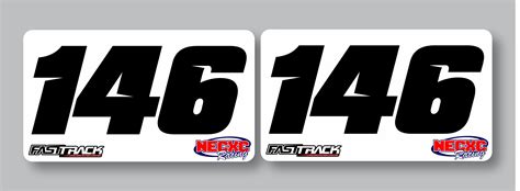 Woods Racing Helmet Numbers – Fast Track Moto Co.