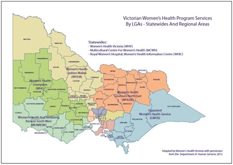 Victorian Women’s Health Program services by LGAs: statewides and ...