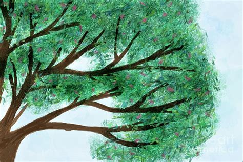 Spring Tree Drawing by Dee Leah G