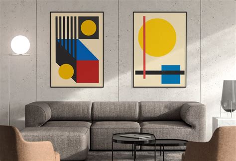 Modern Geometric Abstract Poster Print | Architeg Prints