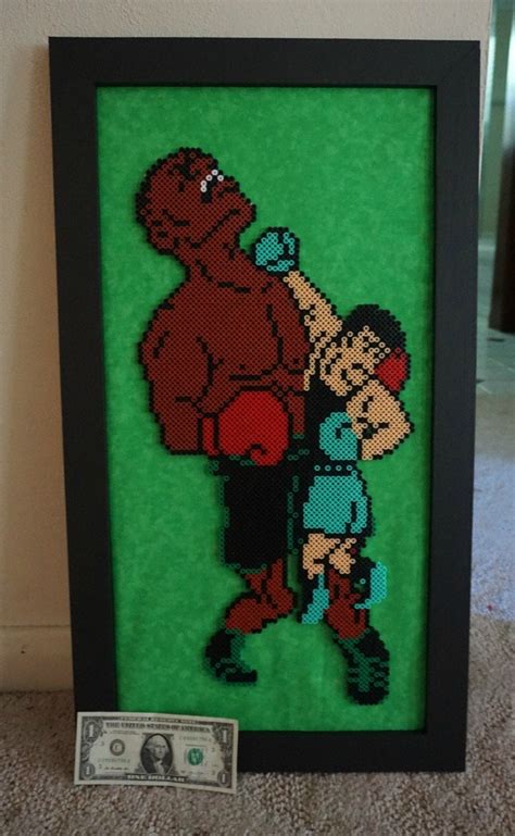 Little Mac vs. Mike Tyson Perler (Mike Tyson's Punch-Out! on NES) : beadsprites