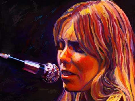 Joni Mitchell..legend Painting by Vel Verrept