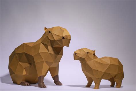 Capybara Papercraft Template