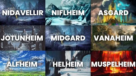 9 Realms In Norse Mythology Explained | Yours Mythically - YouTube