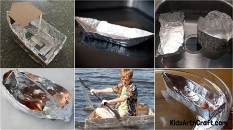 Aluminum Foil Boat Design Ideas - Kids Art & Craft