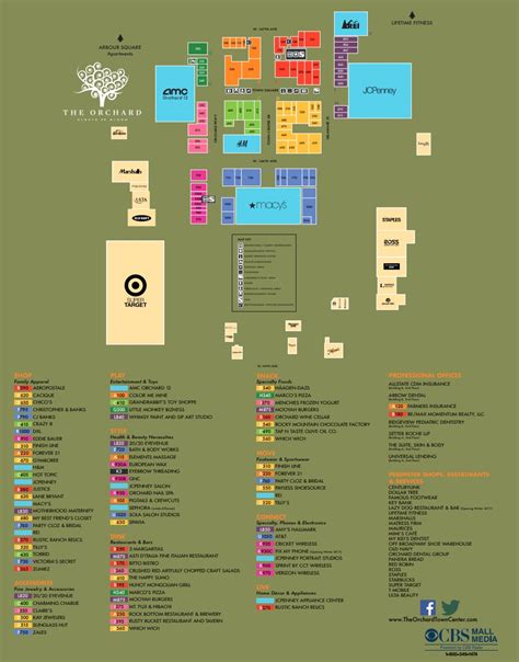 Orchard Park Mall Map - Map Of New Hampshire