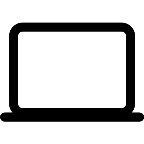 Laptop Outline Vector SVG Icon - SVG Repo