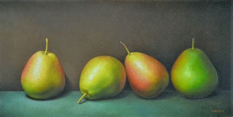 Trish Coonrod's Paintings: Four Forelle Pears