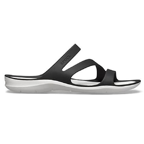 Crocs Swiftwater Sandal Black/White | swarbriggshoes.com | Footwear