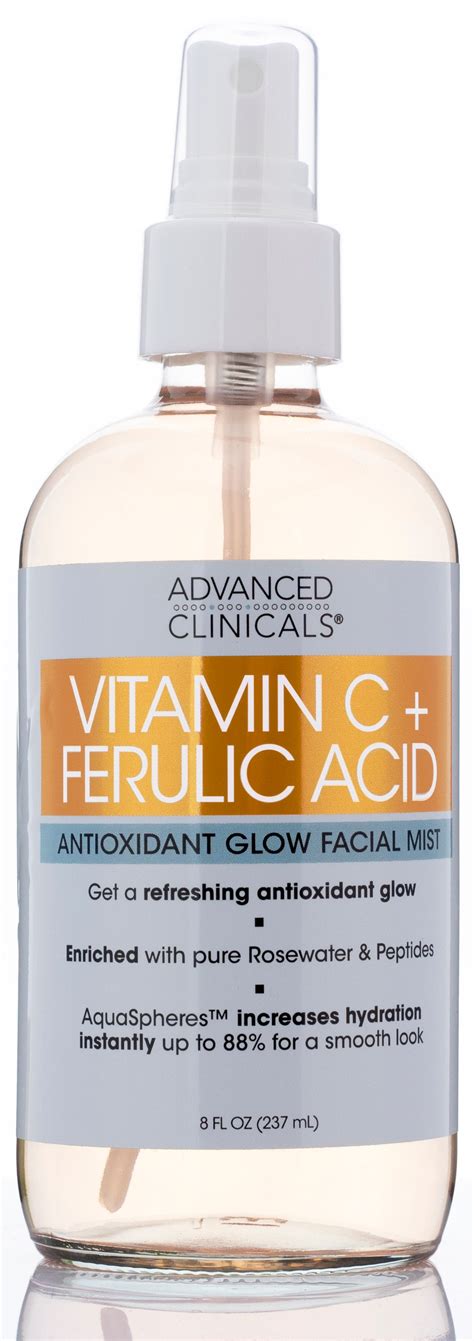 Advanced Clinicals Vitamin C Ferulic Acid Antioxidant Face Mist 8 Fl O – Pure Valley