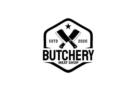 Butcher Shop Logo emblem Vector 11435821 Vector Art at Vecteezy