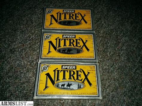 ARMSLIST - For Sale: RARE! 3 Boxes (60 Rounds) of Speer Nitrex Grand ...