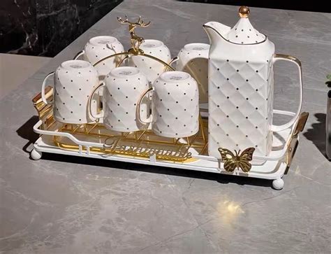 Fashionable Porcelain English Tea Set Modern Teapot Set - Teasetbox.com