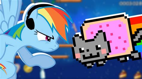 Rainbow Dash plays Nyan Cat: Lost in Space 🍉 | RainNO. - YouTube