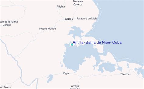 Antilla, Bahía de Nipe, Cuba Tide Station Location Guide