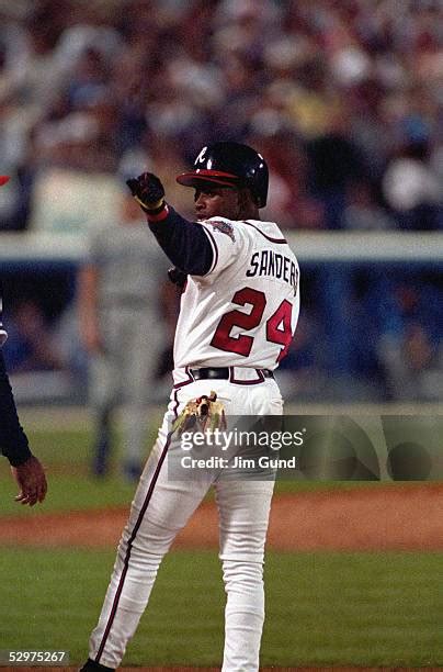 Deion Sanders Braves Baseball Photos and Premium High Res Pictures ...