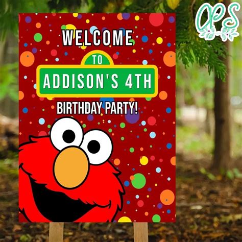 Printable Sesame Street Birthday Yard Sign Instant Download ...