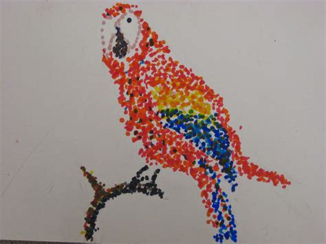 Miss Young's Art Room: Pointillism Birds with 5th Grade Students