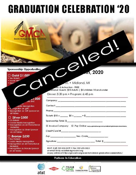 CANCELED – Midland Graduation Celebration | Greater Michigan Construction Academy