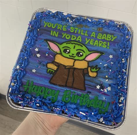 Yoda Birthday Cookie Cake - Hayley Cakes and Cookies Hayley Cakes and Cookies
