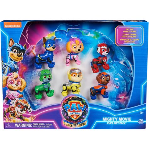 Spin Master Paw Patrol: The Mighty Movie Toy Figures Gift Pack With 6 Collectible Actio 6067029 ...