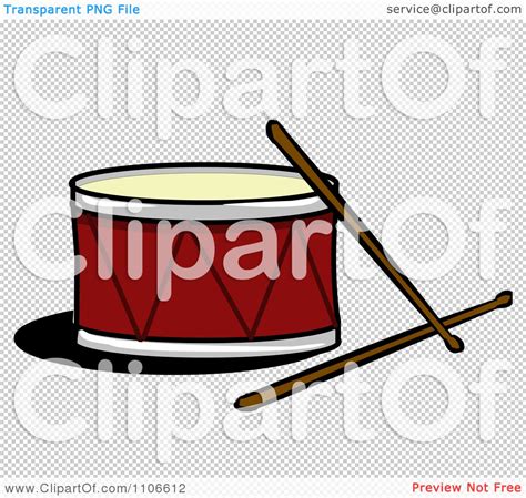 Clipart Drum And Sticks - Royalty Free Vector Illustration by Cartoon ...