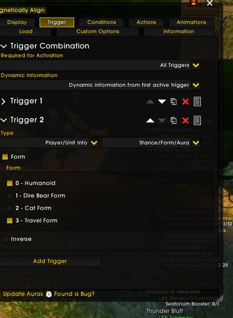Bugged Triggers Druid Forms SoM · Issue #3429 · WeakAuras/WeakAuras2 · GitHub