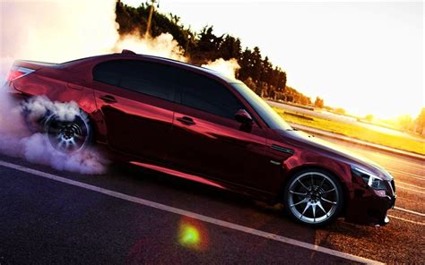 Download wallpapers BMW M5, drift, E60, smoke, 2010 cars, BMW 5-Series ...