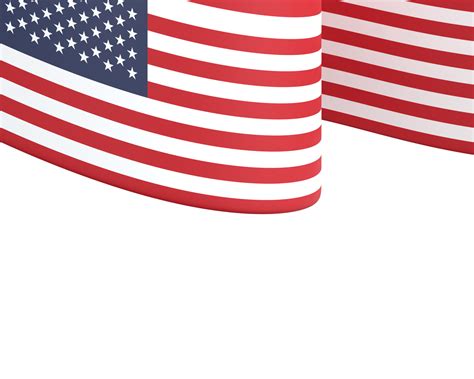 United States flag design national independence day banner element transparent background png ...