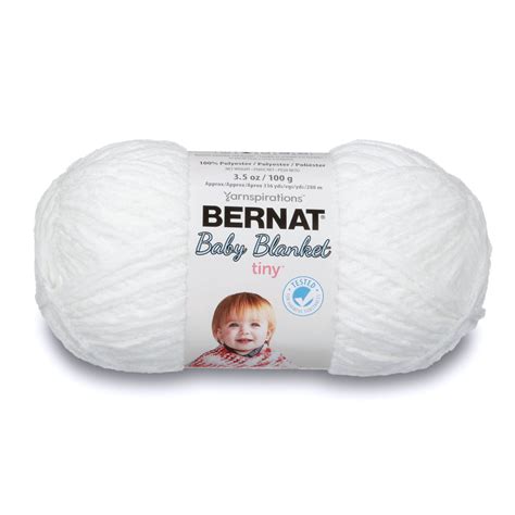 BERNAT BABY BLANKET TINY YARN (100 G/3.5 OZ), SNOW CAP - Walmart.com - Walmart.com