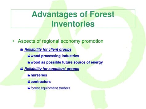 PPT - Advantages of Forest Inventories PowerPoint Presentation, free ...