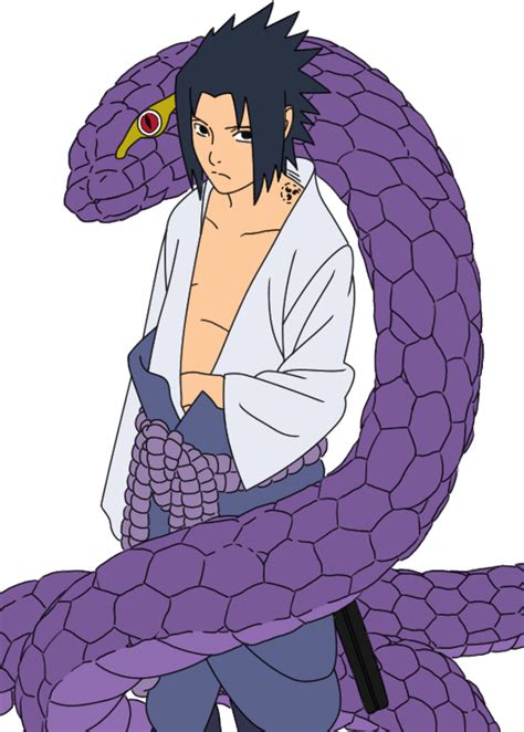 Sasuke with a snake by cloud-ff7 on DeviantArt