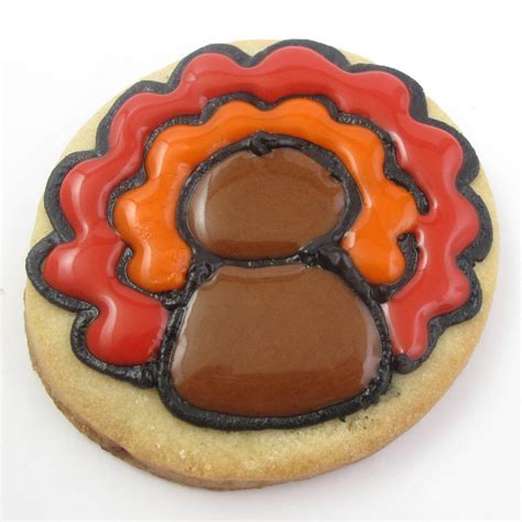 turkey cookies for Thanksgiving - the decorated cookie