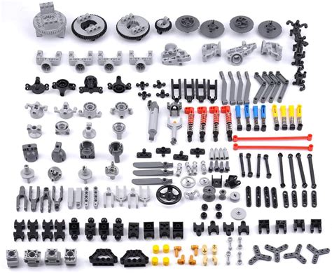 MayB Technic Spare Parts Set with Shock Absorbers Suspension Pneumatic Parts Steering Shaft ...