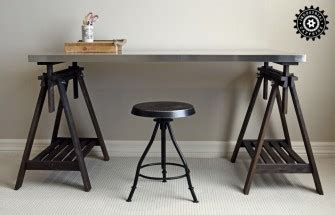Trestle Table - Restoration Hardware Style at IKEA Prices - Industrial Caffeine