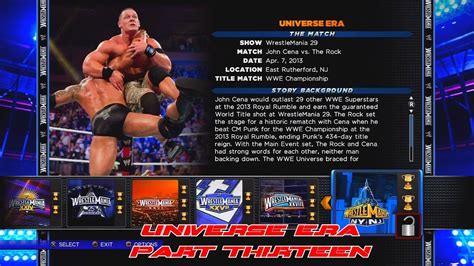 WWE 2K14 30 Years of WrestleMania - Universe Era Walkthrough Part 13 ...