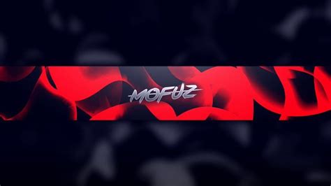 Red Youtube Banner Template