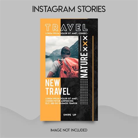 Premium PSD | Travel instagram stories template