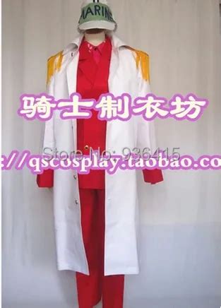 One Piece Admiral Akainu Sakazuki Cosplay Marine white Coat Akainu Cosplay Costume -in Anime ...