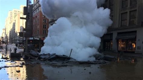 Five People Injured NYC Manhattan Steam Pipe Explosion FDNY Firefighters