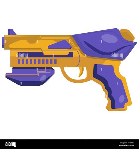 Vector clip art blaster. concept illustration of alien weapons. Energy gun for game design ...