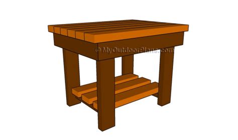 Patio End Table Plans | MyOutdoorPlans