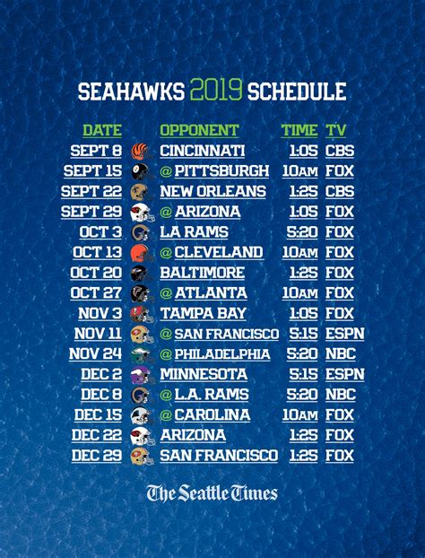 Seahawks Preseason Schedule 2024 Printable Calendar - Lissy Phyllys